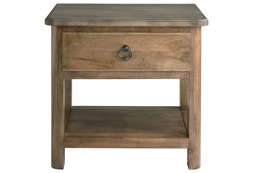 Bench Made Maple Nightstand by Bassett at Esprit Decor Home Furnishings
